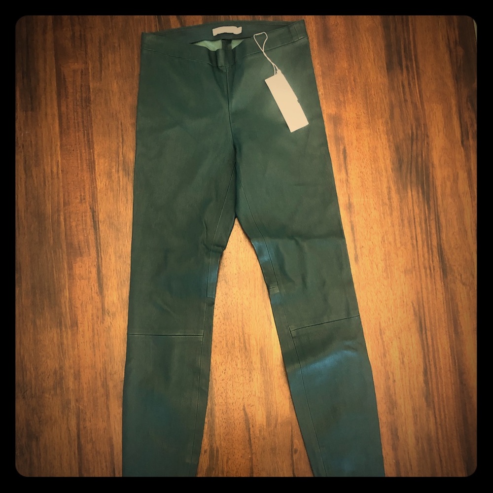 Vince Leather zip legging